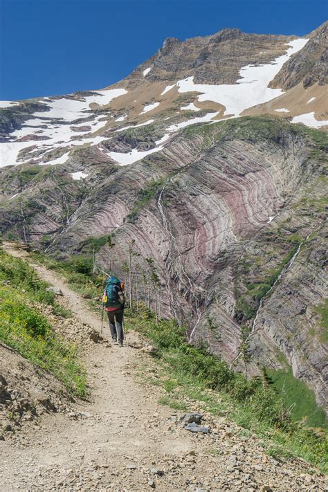 Traversing Glacier National Park Hiking Gunsight Pass Trail