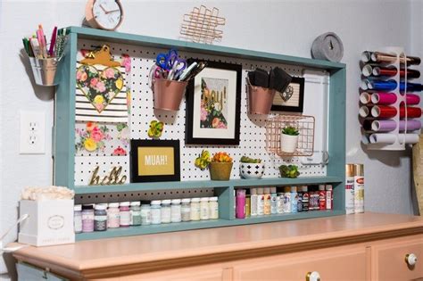 Love your blog & wishing you a happy sits day! Peg Board Organizer for Craft Tools Pegboard Craft Room ...