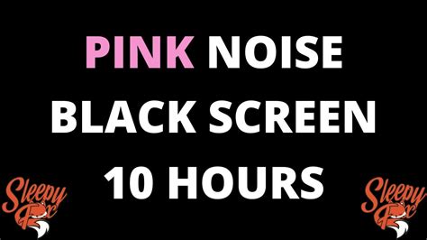 Pink Noise With Black Screen For Sleeping Relaxing Tinnitus