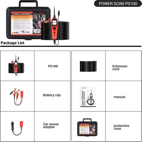 Autel Powerscan Ps Automotive Circuit Tester