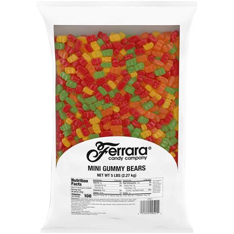 Ferrara Candy Company Mini Gummy Bears Candy 80 Ounce