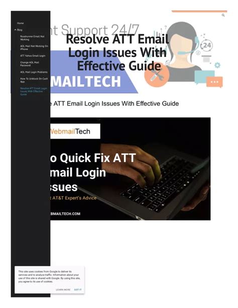 Ppt Resolve Att Email Login Issues With Effective Guide Powerpoint