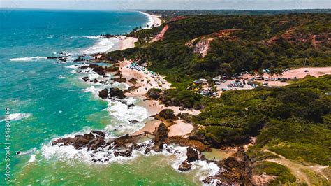 Praia Paisagem Paradisíaca Tropical Verão Tambaba Nordeste Paraíba