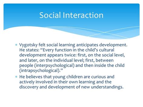 Vygotsky Social Learning Theory