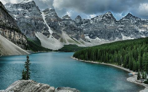 Nature Moraine Lake Hd Wallpaper