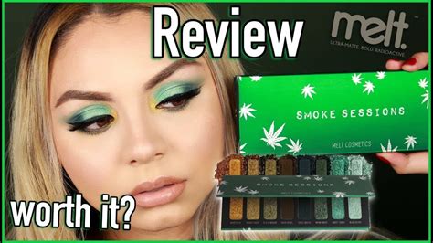 New Melt Smoke Sessions Palette Review Tutorial Swatches Youtube
