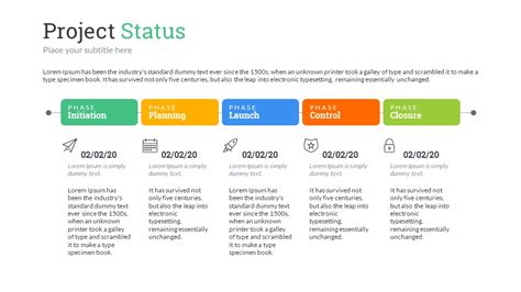 Project Status Powerpoint Presentation Template By Sananik Graphicriver