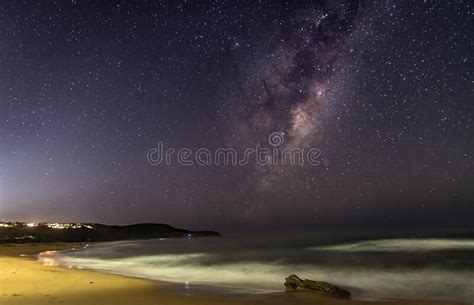 Milky Way Starry Night At The Beach Stock Image Image Of Stars