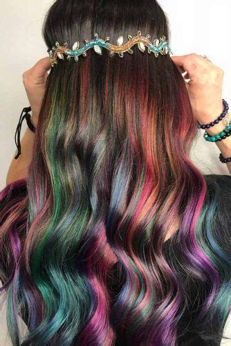 Rainbow Hair Ideas For Brunette Girls — No Bleach Required
