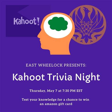 Kahoot Trivia Night East Wheelock House
