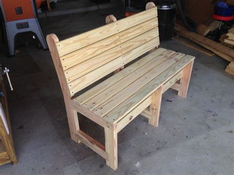 Center the diagonal supports on the center lines and use the drill to. Garden Bench #1: First family project request - by ...