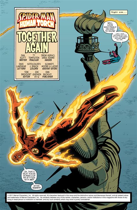 Read Online Spider Manhuman Torch Comic Issue 5