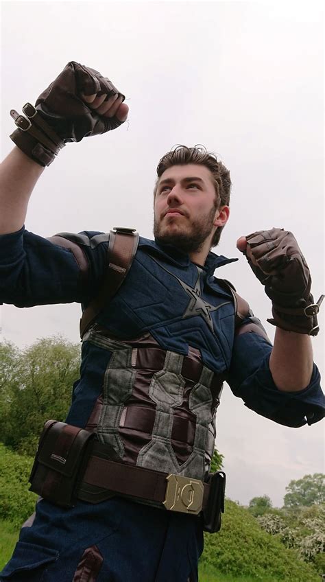 Infinity War Captain America Steve Rogers Cosplay Costume Mp003927