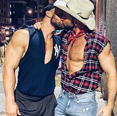 Hugs Hot Cowboys Men Kissing Manhood Dream Guy Man In Love Trending Topics Gorgeous Men