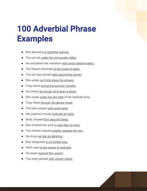 100 Adverbial Phrase Examples How To Use Tips Examples