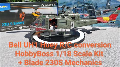 Bell Uh1 Huey Hobbyboss 118 Scale Kit Converted To Rc Flying