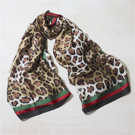 Leopard Print Silk Scarf By My Posh Shop