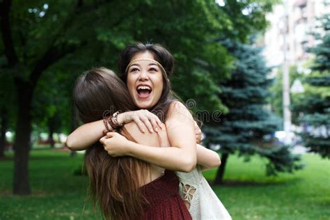 53972 Girls Two Happy Friendship Young Stock Photos Free And Royalty