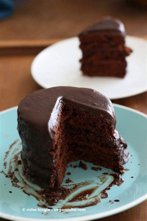 Vegan Chocolate Layer Cake For One No Bake Vegan Richa Desserts