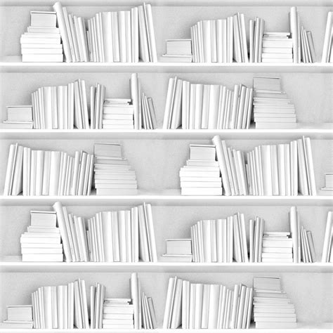 White Bookshelf Wallpaper White Bookshelves Book Wallpaper White