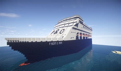P O Pacific Aria Cruise Ship Minecraft Map