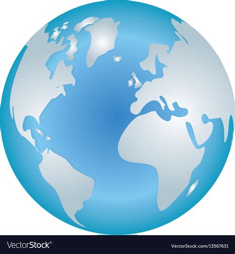 Isolated Earth World Royalty Free Vector Image
