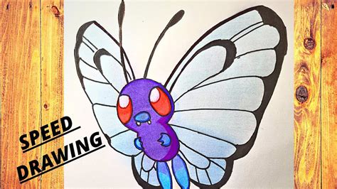 Butterfree Speed Drawing Speed Drawing Butterfree Youtube