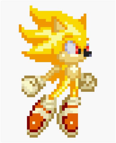 Sonic Sprite Png Clip Art Super Sonic The Hedgehog Sprite
