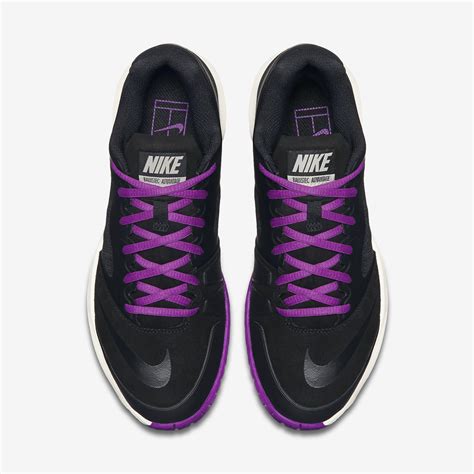 Nike Womens Dual Fusion Ballistec Advantage Tennis Shoes Blackpurple