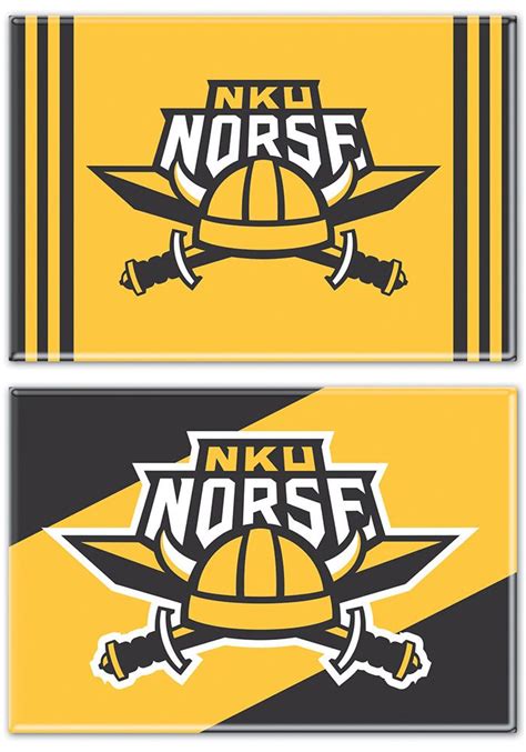 Northern Kentucky Norse 2pk Magnet Norse Kentucky Team Colors