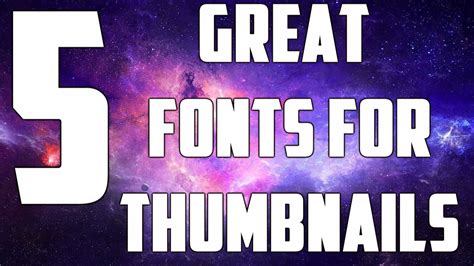 Best Youtube Thumbnail Fonts To Use For Your Videos Youtube Mobile Legends
