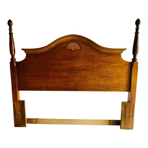 Vintage Oak Headboard Fullqueen English Farmhouse Style Chairish