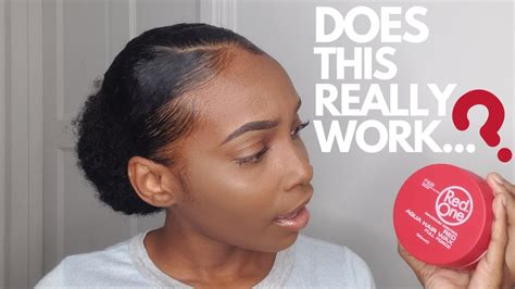 Best Edge Control For Natural Hair Red One Hair Wax Youtube