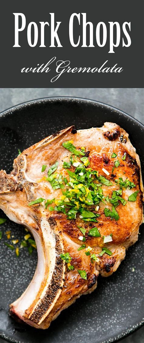 If you want the best pulled pork sandwich ever, this pulled pork recipe is a must try. Brined Pork Chops with Gremolata Recipe | SimplyRecipes ...