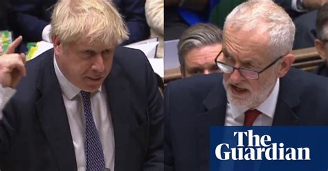Boris Johnson And Jeremy Corbyn Clash Over Nhs Funding Video Politics The Guardian