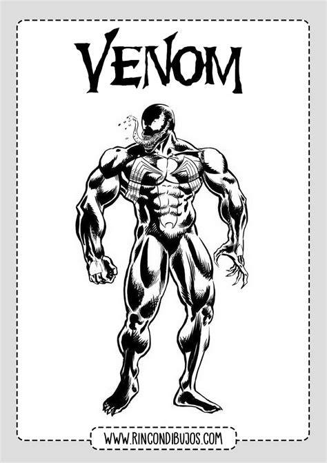 Dibujo Venom Colorear - Rincon Dibujos