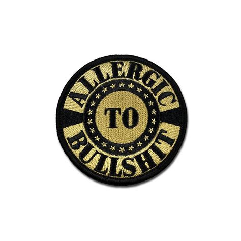 Allergic To Bs Choose Color Embroidered Morale Patch Morale Patch