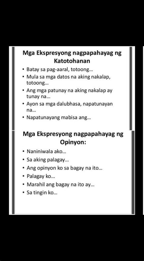 Mga Halimbawa Ng Opinyon At Reaksyon Dehalimba Hot Sex Picture