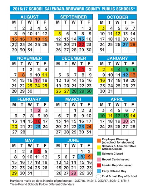 School Calendar Template 2024-24