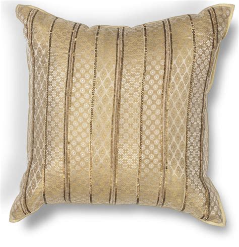 Kas Pillow L184 Gold Sari Silk Incredible Rugs And Decor