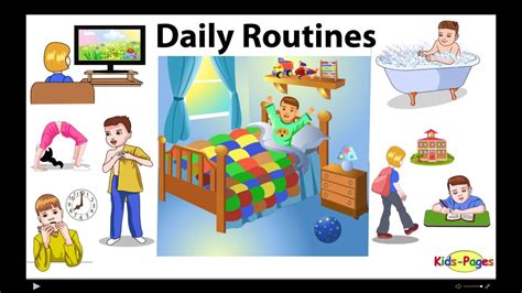 Daily Routines Vocabulary Youtube