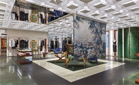 Dolce And Gabbana Wallpaper Ceiling Building Lobby Interior Design