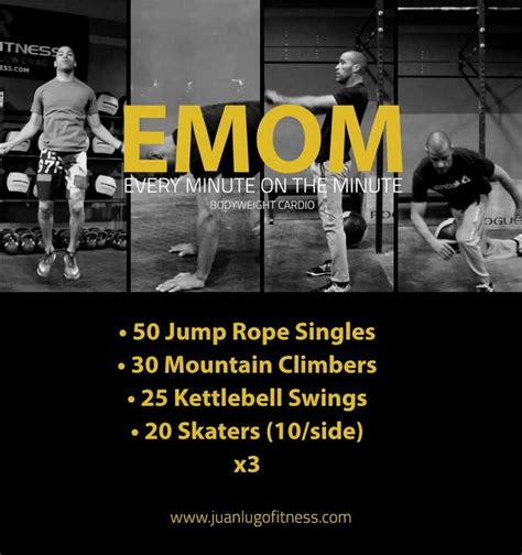 Bodyweight Emom 12 Minute Workout Kettlebell Emom Workout