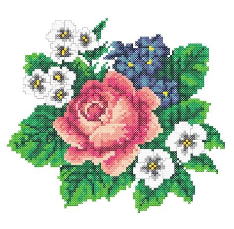 Machine Embroidery Roses Embroidery Roses Cross Stitch Etsy
