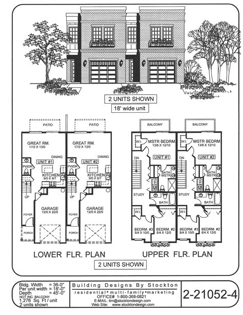 Duplex House Floor And Home Building Plans