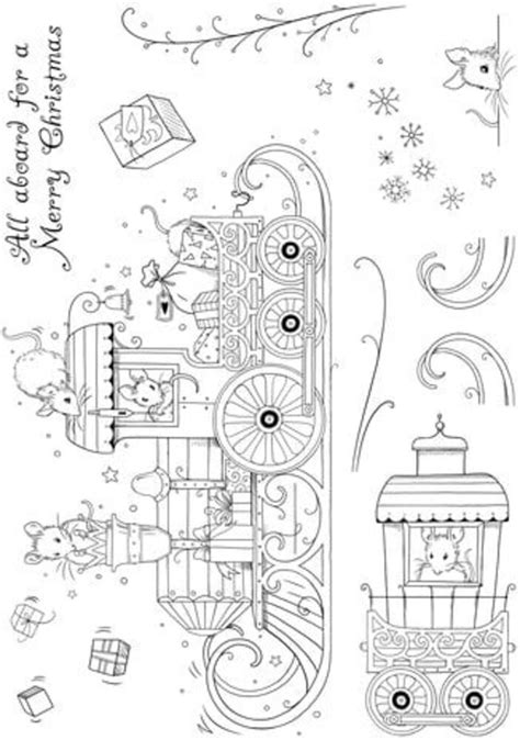 Pink Ink Designs Christmas Series Christ Mouse Express A5 Clear Stamps