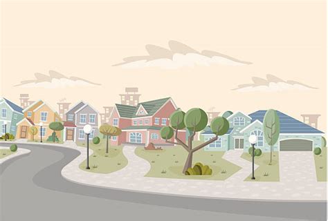 Royalty Free Suburb Clip Art Vector Images And Illustrations Istock