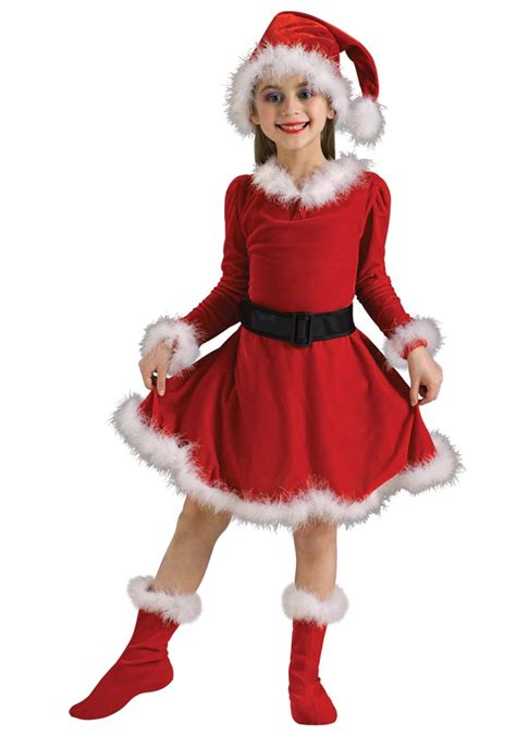 Child Mrs Claus Costume Classroom Little Girl Costumes Girl