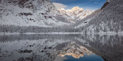 Lago Di Braies Early Winter Joerg Bonner Photography