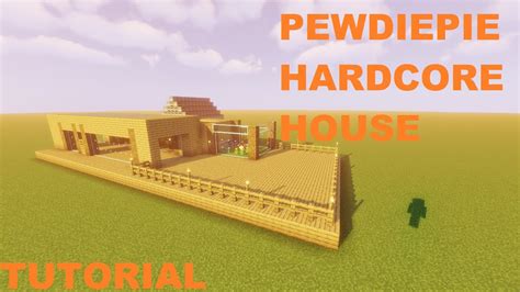 How To Build Pewdiepies Hardcore House Tutorial Minecraft 116
